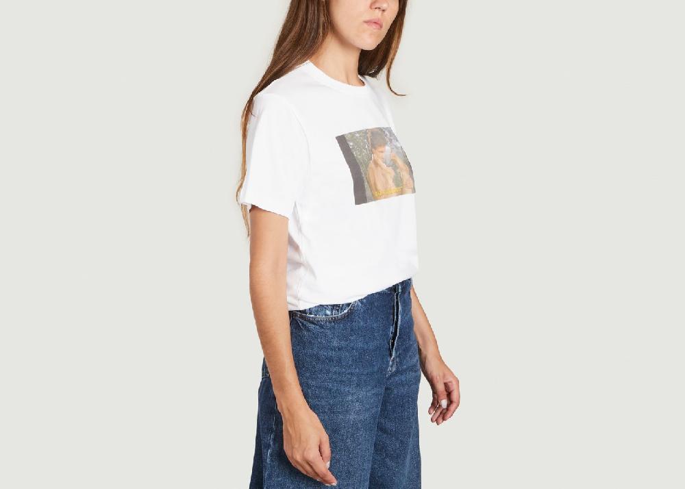L'exception Tee Shirt Stay Curious Blanc Carne Bollente