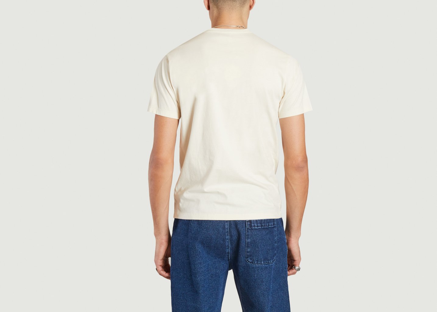 L'exception Tee Shirt Surf In Paris En Coton Ecru Cuisse De Grenouille