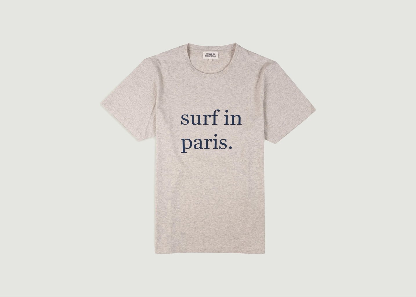 l'exception Tee Shirt Surf In Paris Gris Cuisse de Grenouille