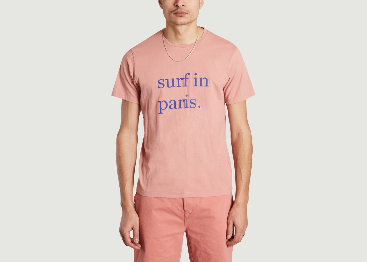 l'exception Tee shirt Surf In Paris Rose Cuisse de Grenouille