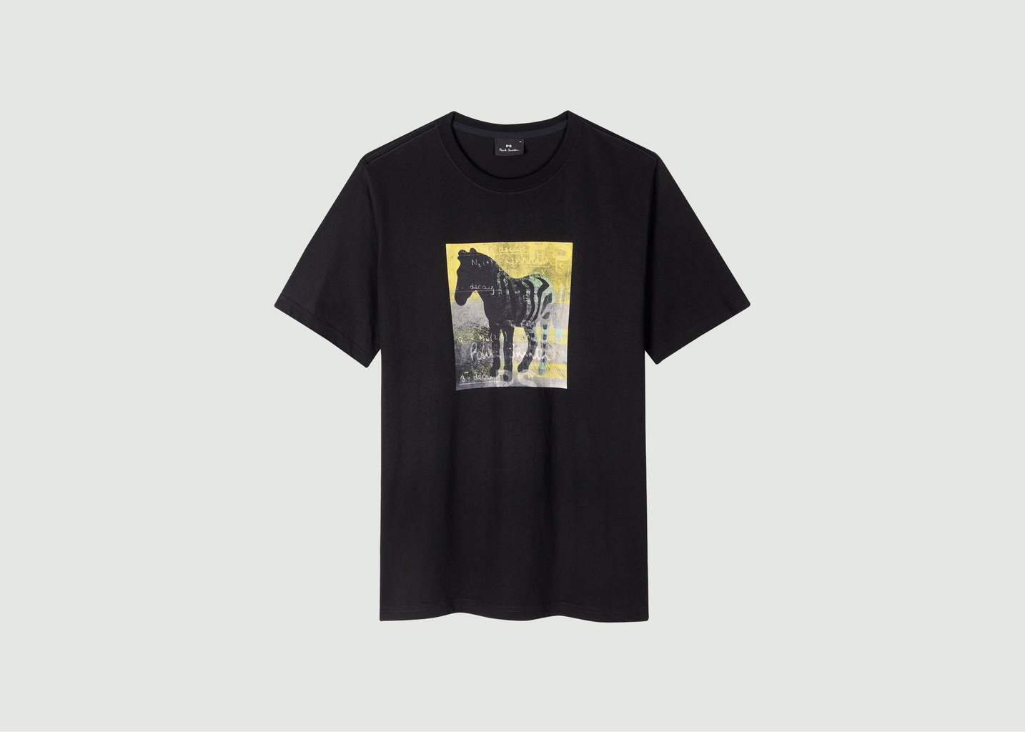 l'exception Tee shirt Zebra Square Noir PS by PAUL SMITH