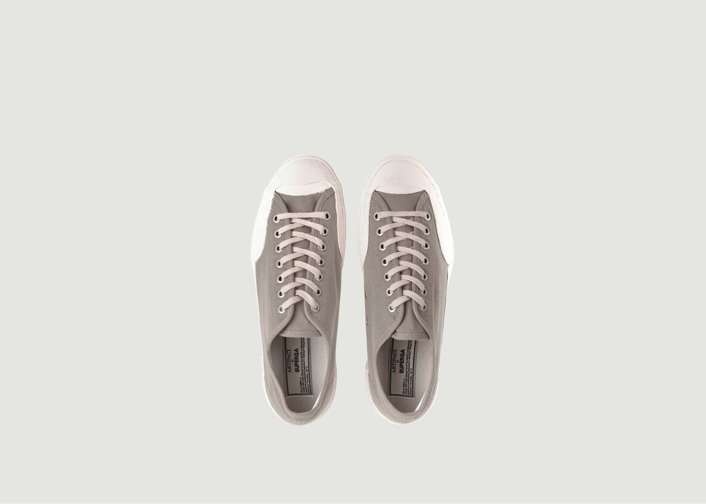 L'exception Tennis Basse En Coton Artifact Selvedge Duck Taupe Superga