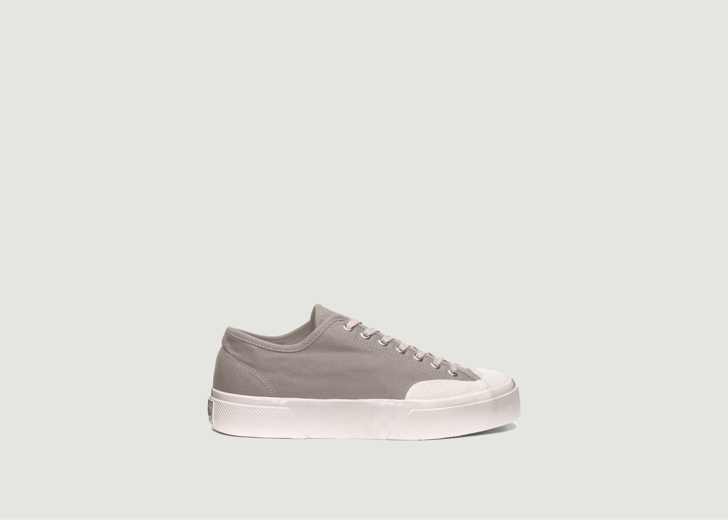 l'exception Tennis basse en coton Artifact Selvedge Duck Taupe Superga