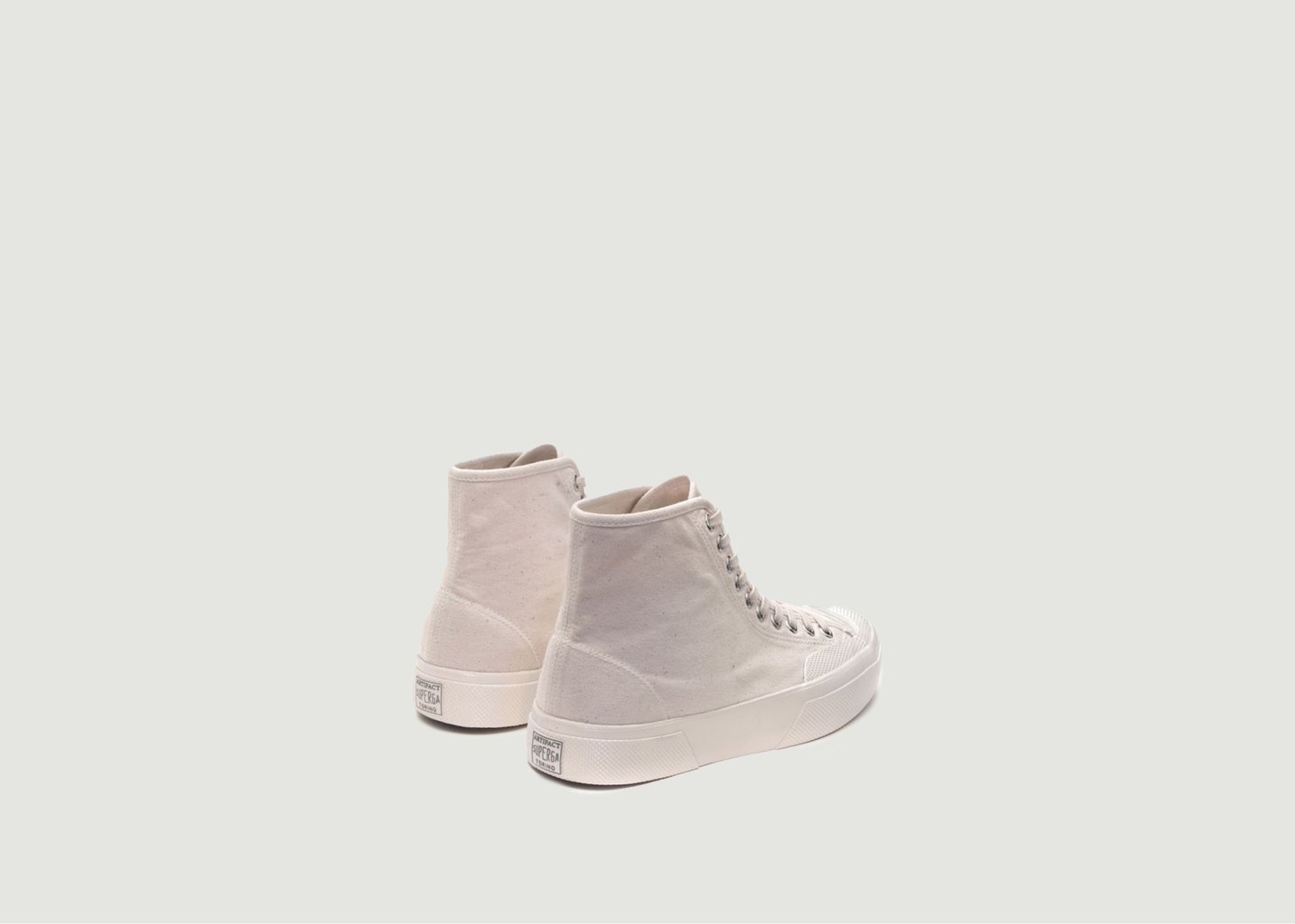 L'exception Tennis Haute En Coton Artifact Selvedge Duck Blanc Superga