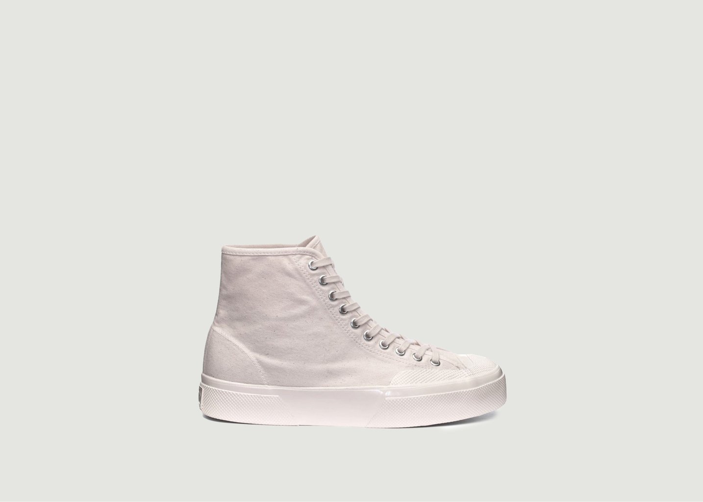 l'exception Tennis haute en coton Artifact Selvedge Duck Blanc Superga