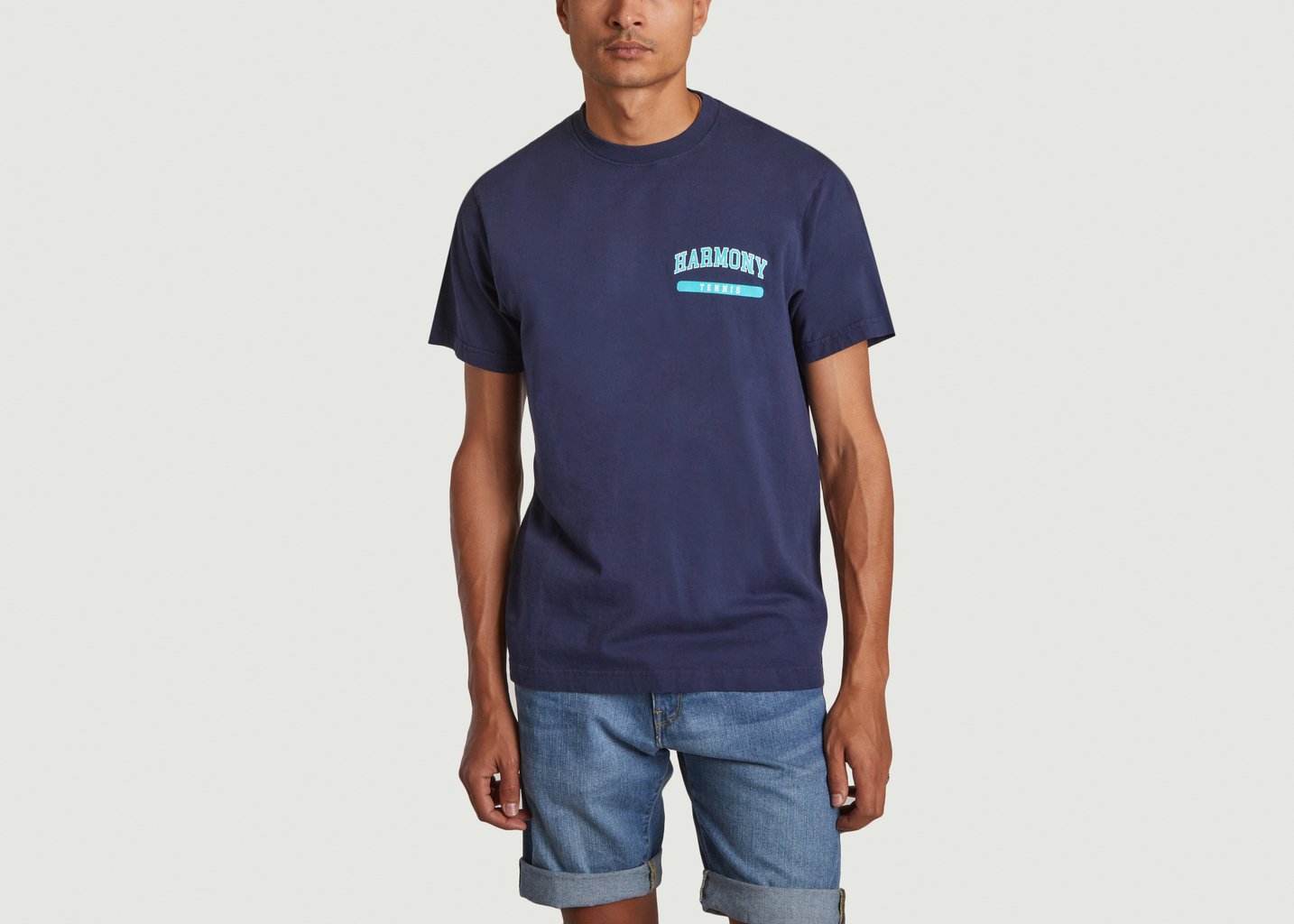 l'exception Tennis Tee en coton Bleu Marine Harmony