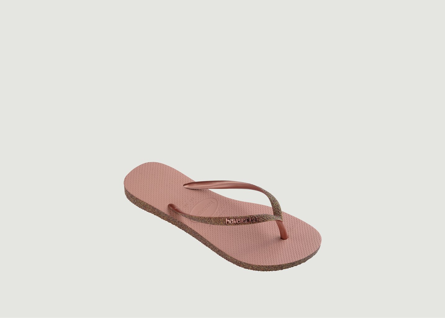 L'exception Tongs Slim Sparkle II à Paillettes Rose Havaianas