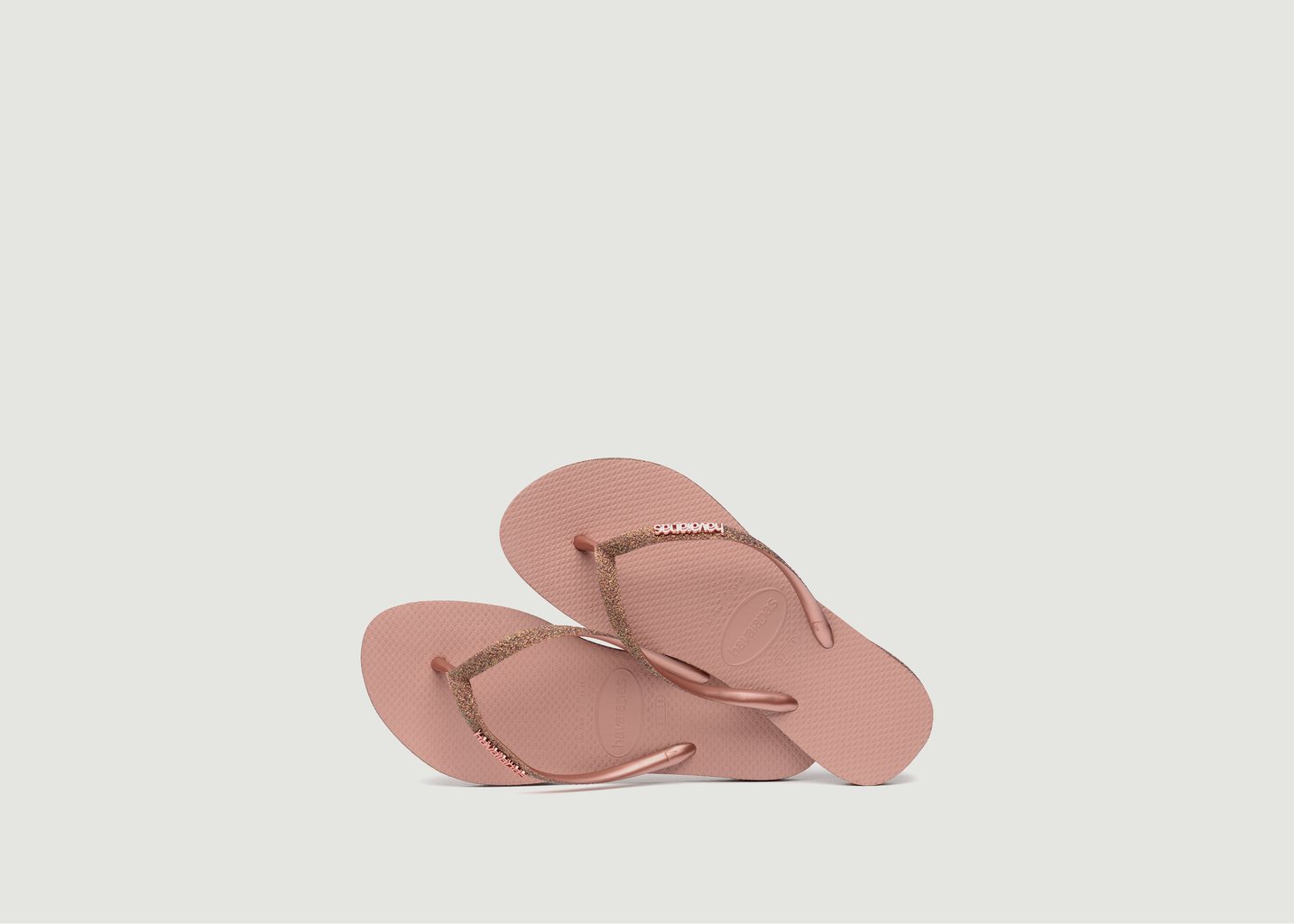 L'exception Tongs Slim Sparkle II à Paillettes Rose Havaianas