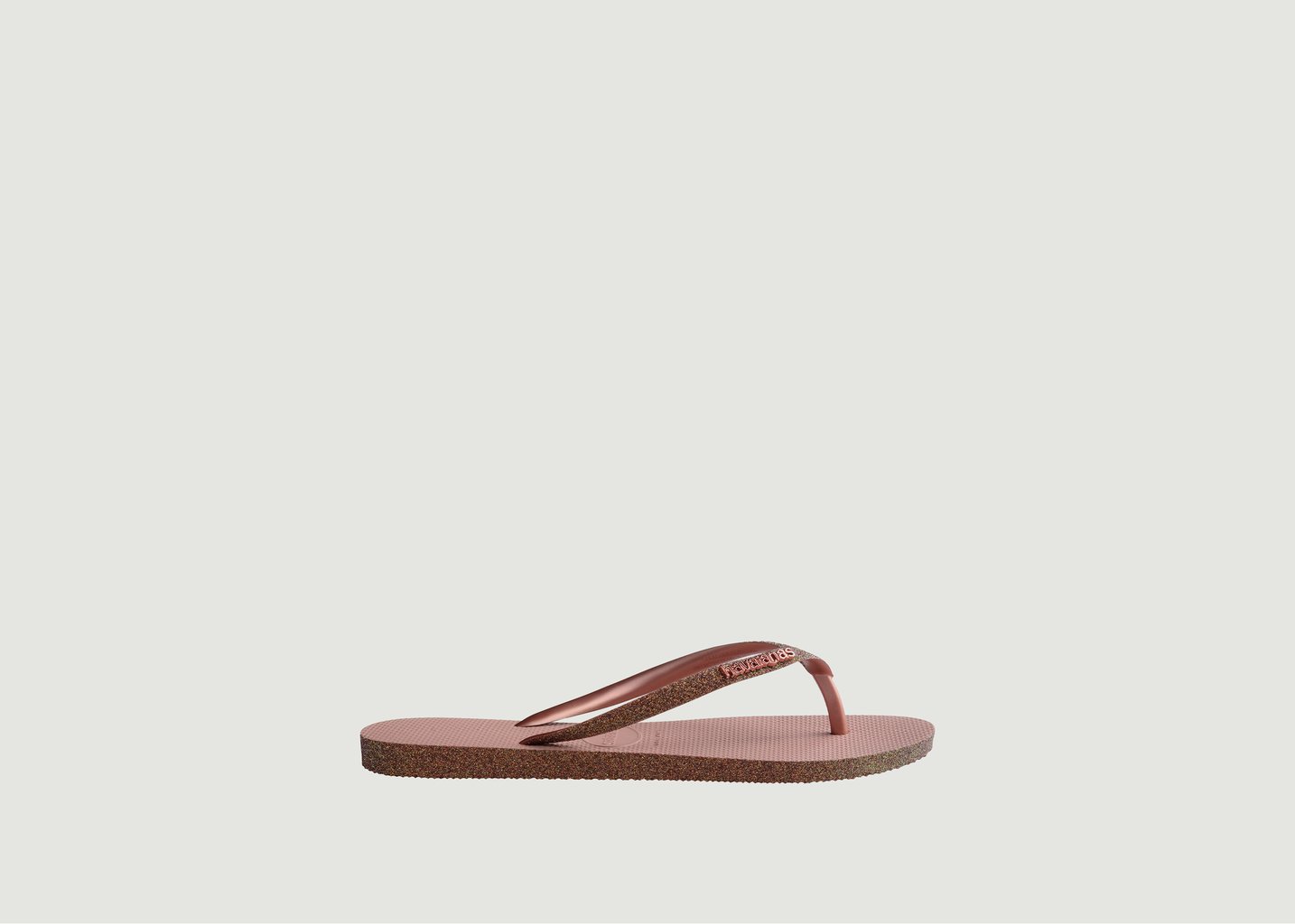 l'exception Tongs Slim Sparkle II à paillettes Rose havaianas