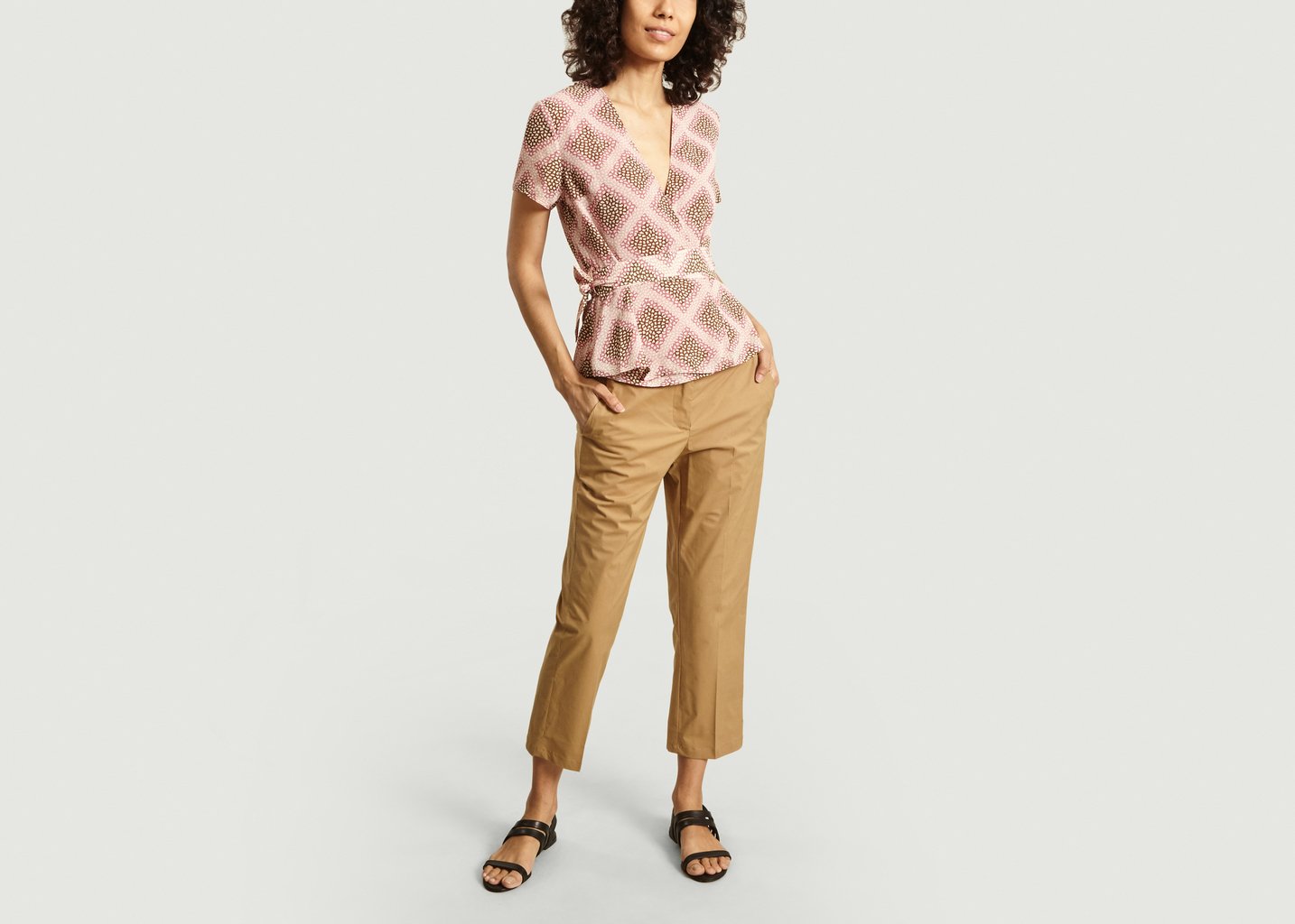 L'exception Top Cache Coeur Manches Courtes Klea Rose Samsoe & Samsoe