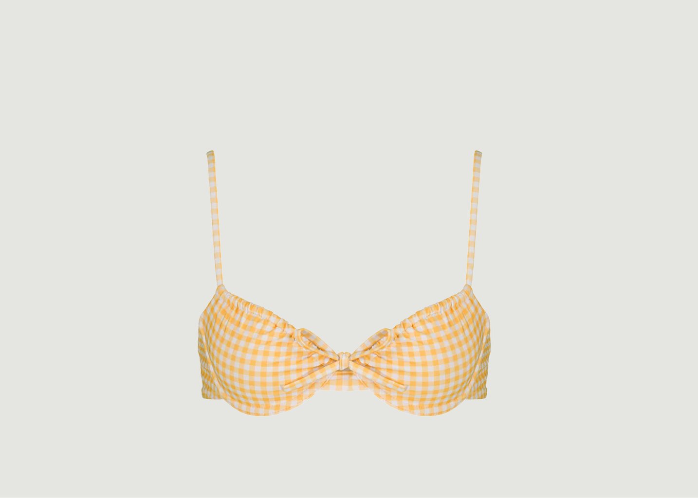 l'exception Top Guanaco vichy jaune Jaune Nénés Paris