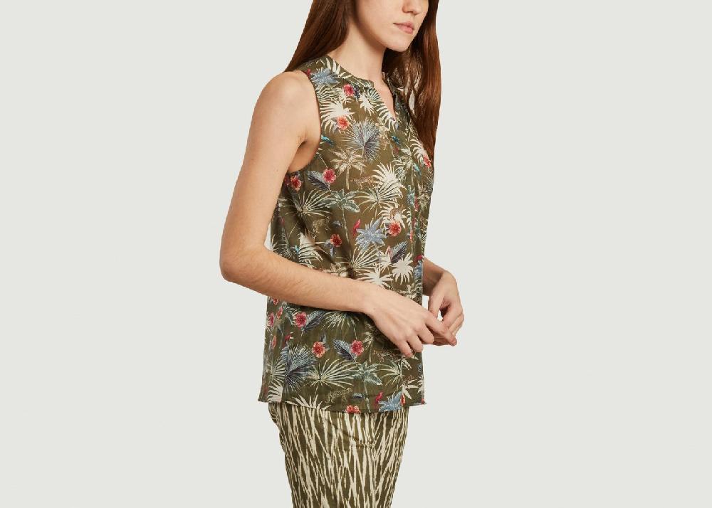 L'exception Top Horna Imprimé Hawaii Army Khaki Hartford
