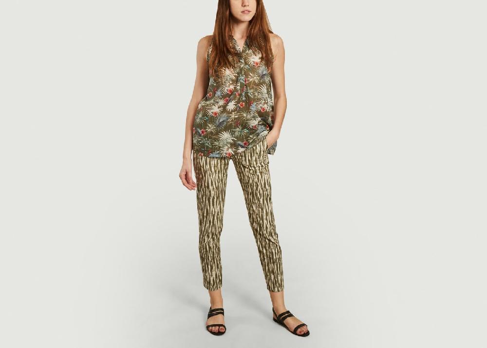 L'exception Top Horna Imprimé Hawaii Army Khaki Hartford