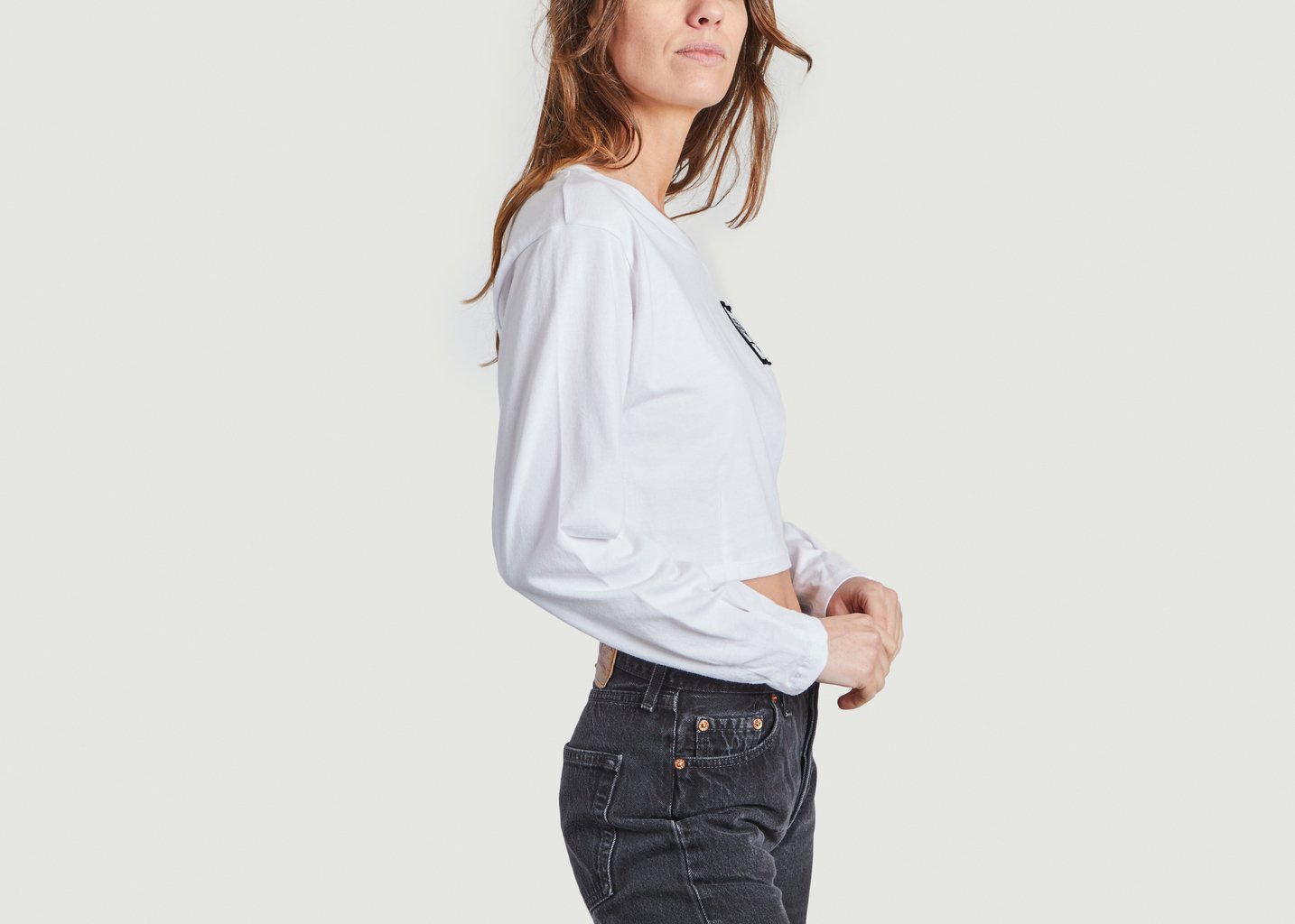 L'exception Top Manches Longues California Native Blanc Vans