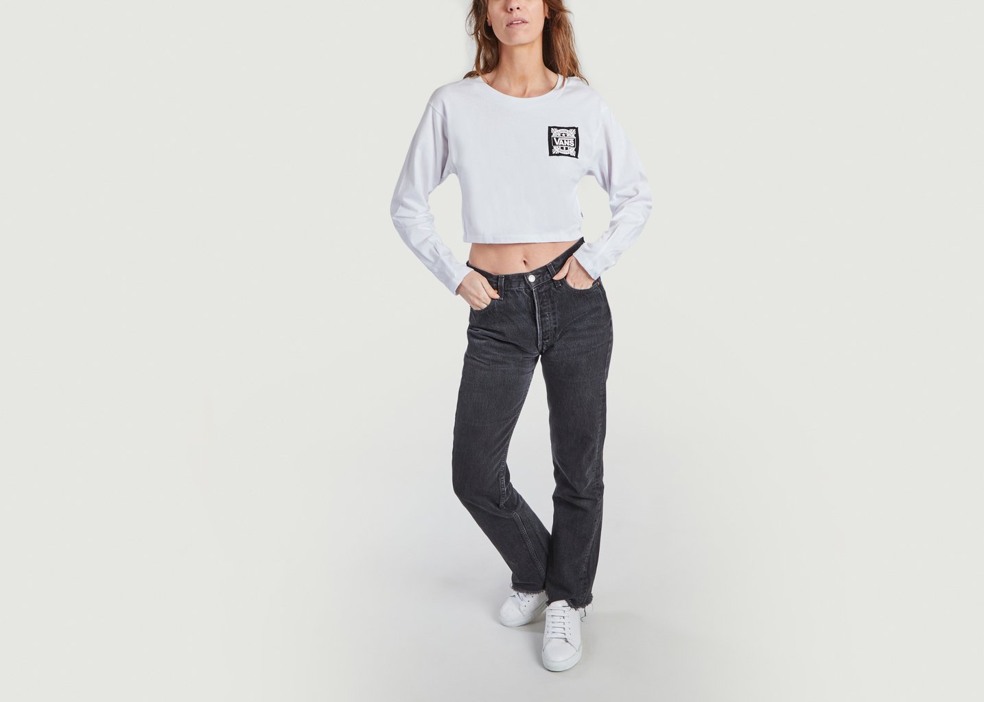 L'exception Top Manches Longues California Native Blanc Vans