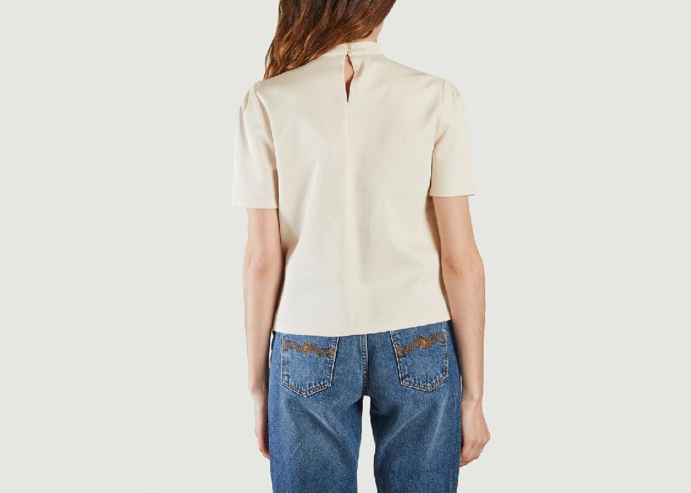 L'exception Top Plastron Brodé Amberlino Ecru Sessùn