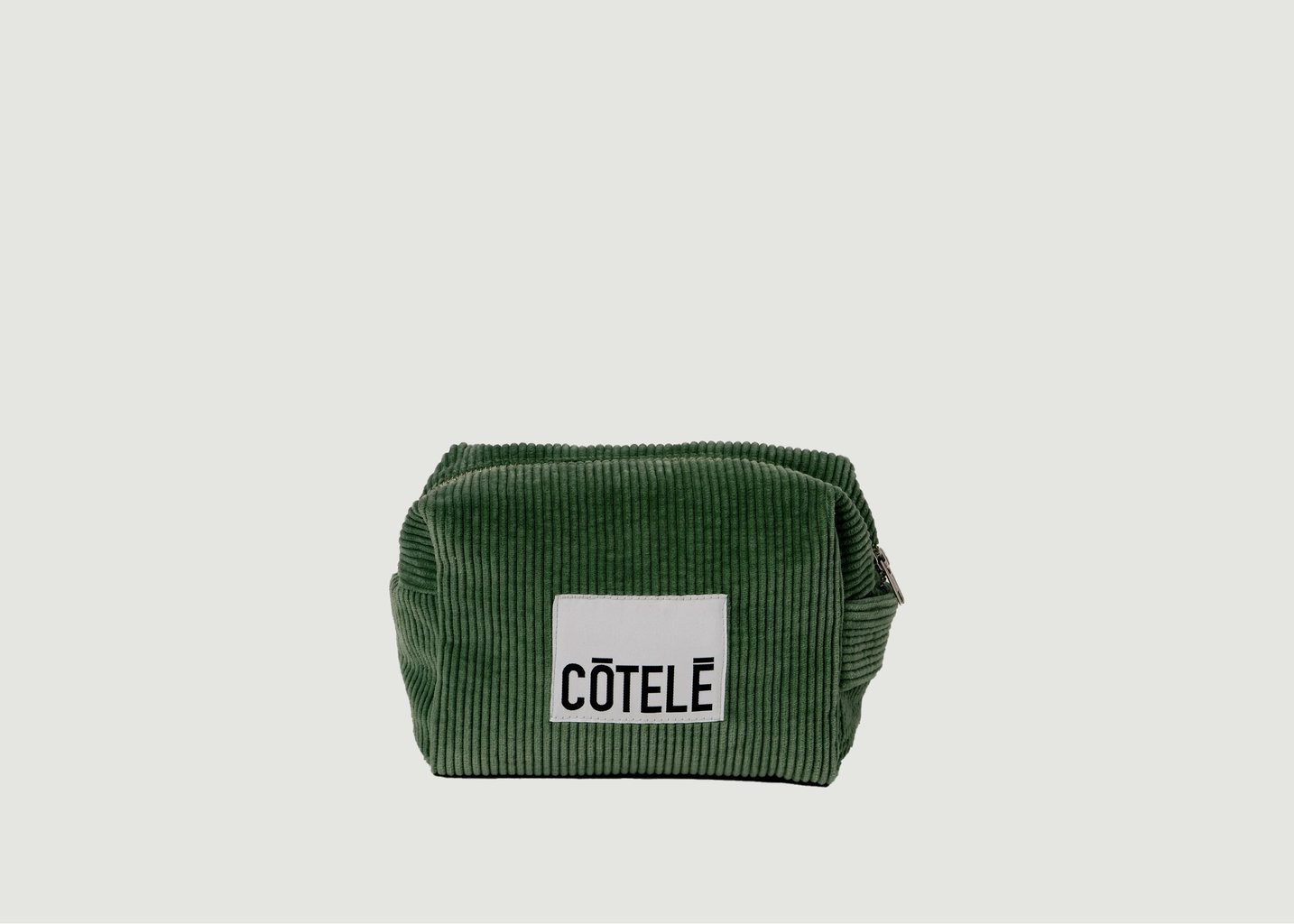 l'exception Trousse de Toilette Vert Foncé Côtelé Paris