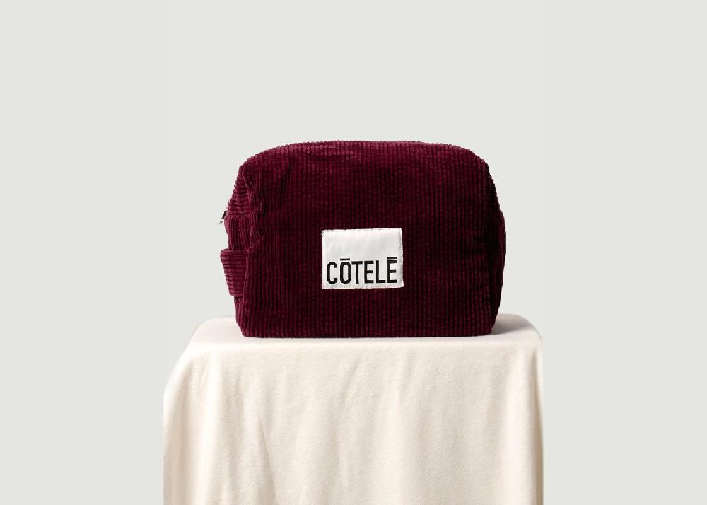 l'exception Trousse de Toilette XL Prune Côtelé Paris