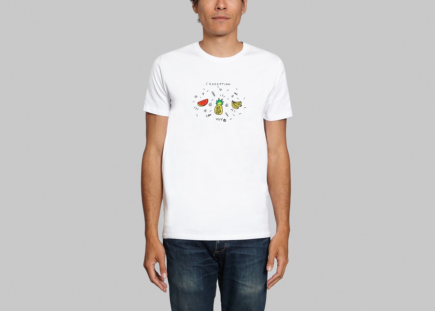 l'exception Tshirt L'Exception x VVV Blanc Veni Vedi Vici