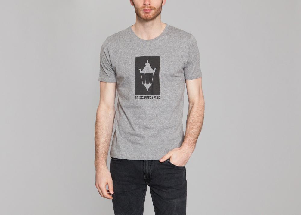 L'exception Tshirt Nous Sommes à Paris Gris Nous Sommes à Paris