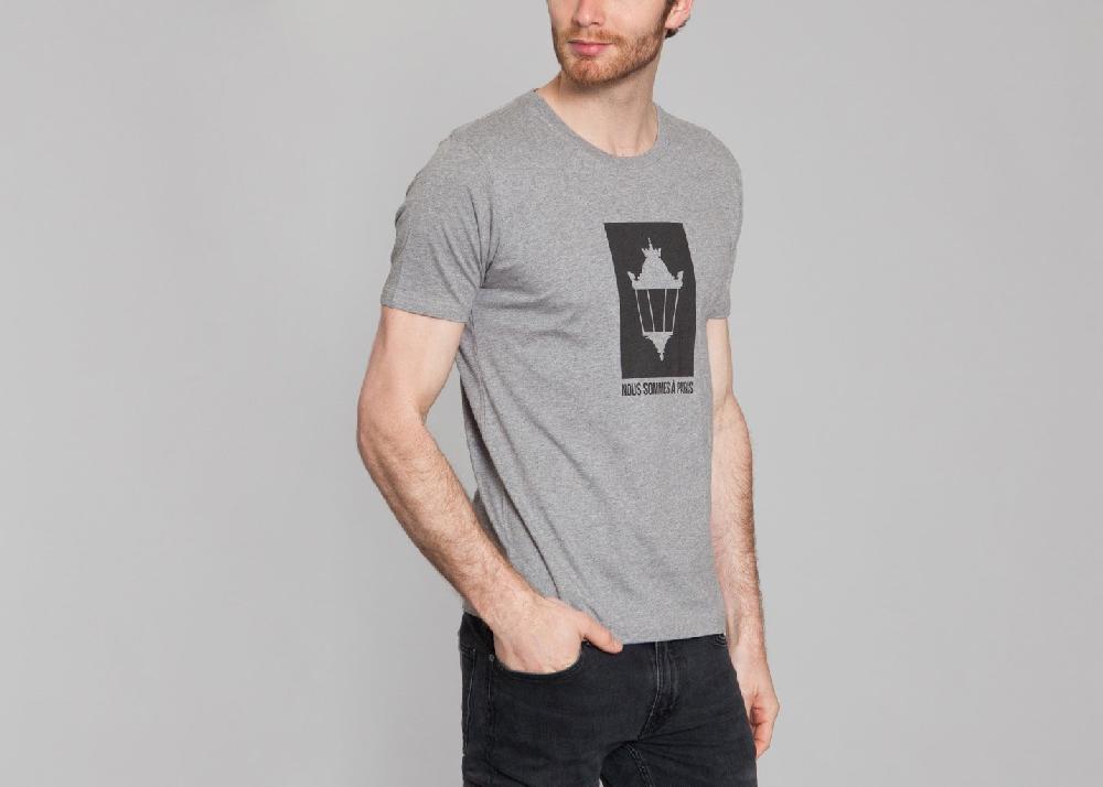 L'exception Tshirt Nous Sommes à Paris Gris Nous Sommes à Paris