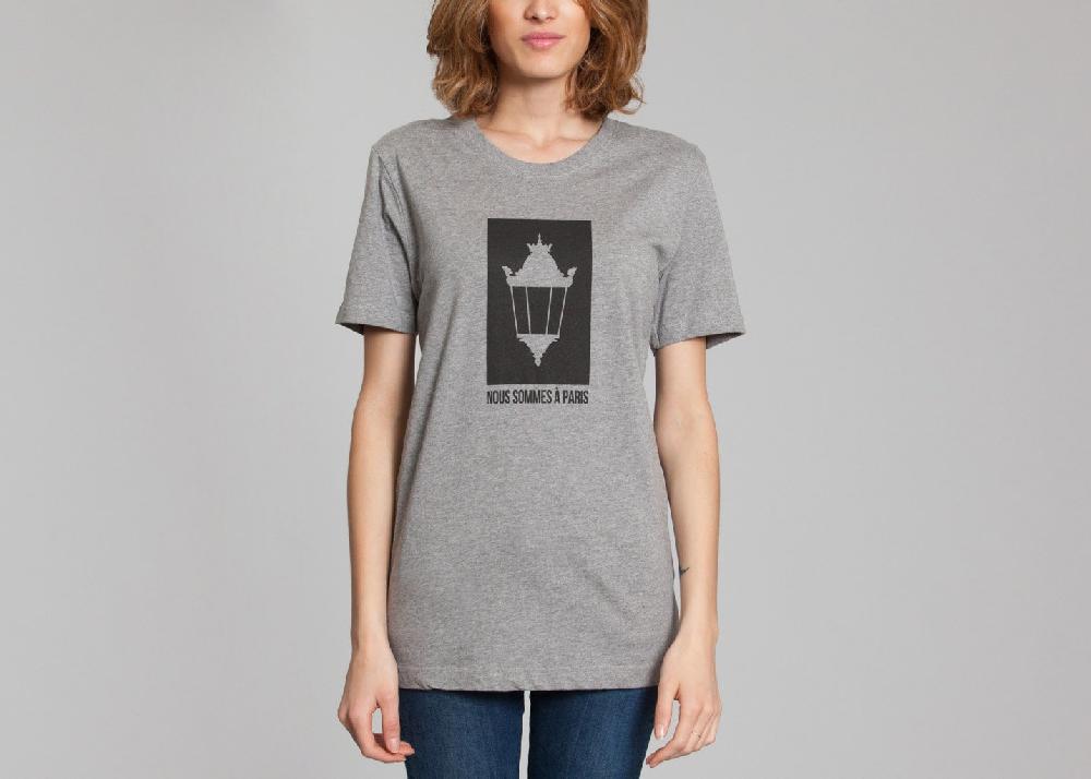 l'exception Tshirt Nous Sommes à Paris Gris Nous Sommes à Paris