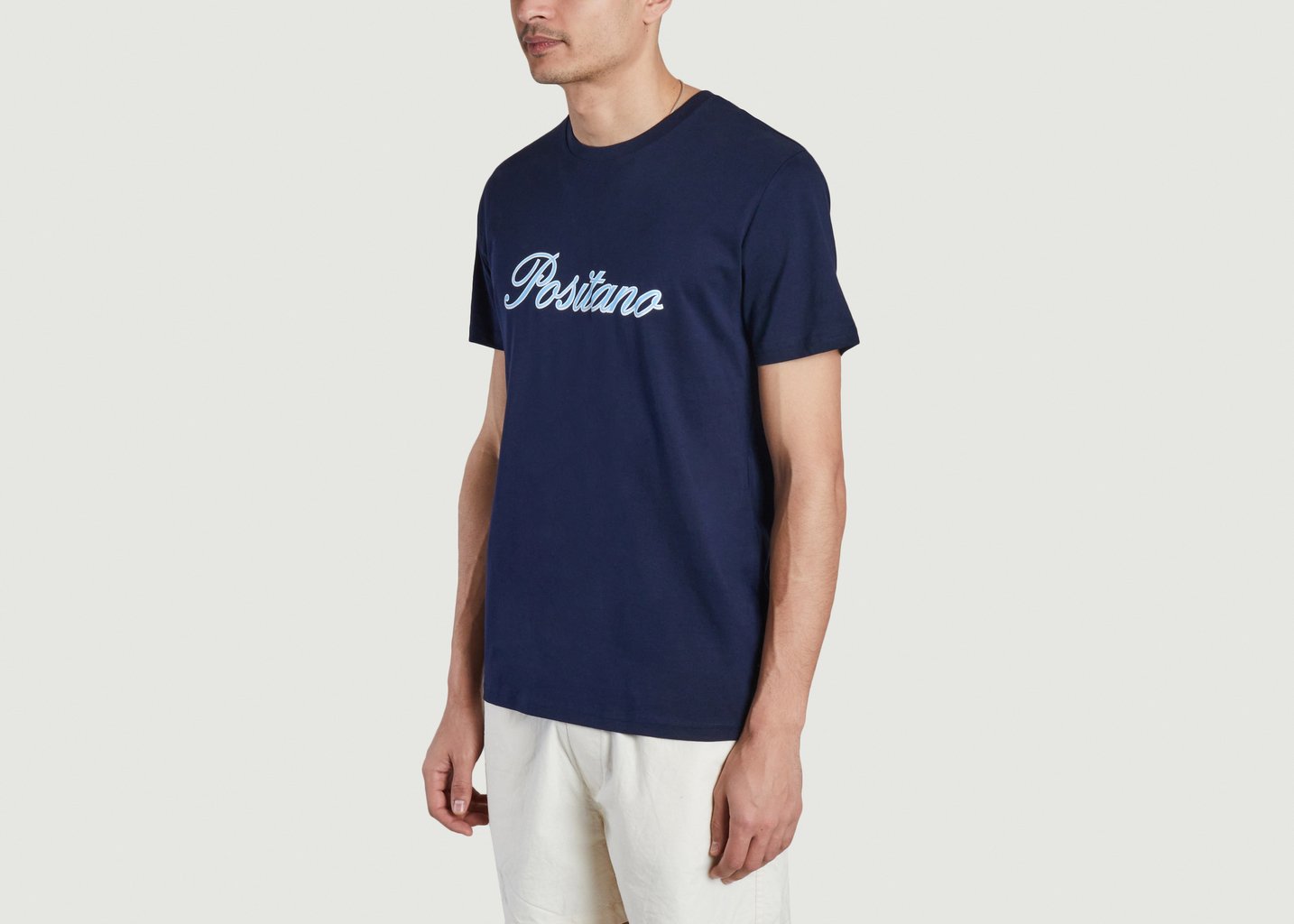 L'exception Tshirt Positano Italic Bleu Marine Harmony