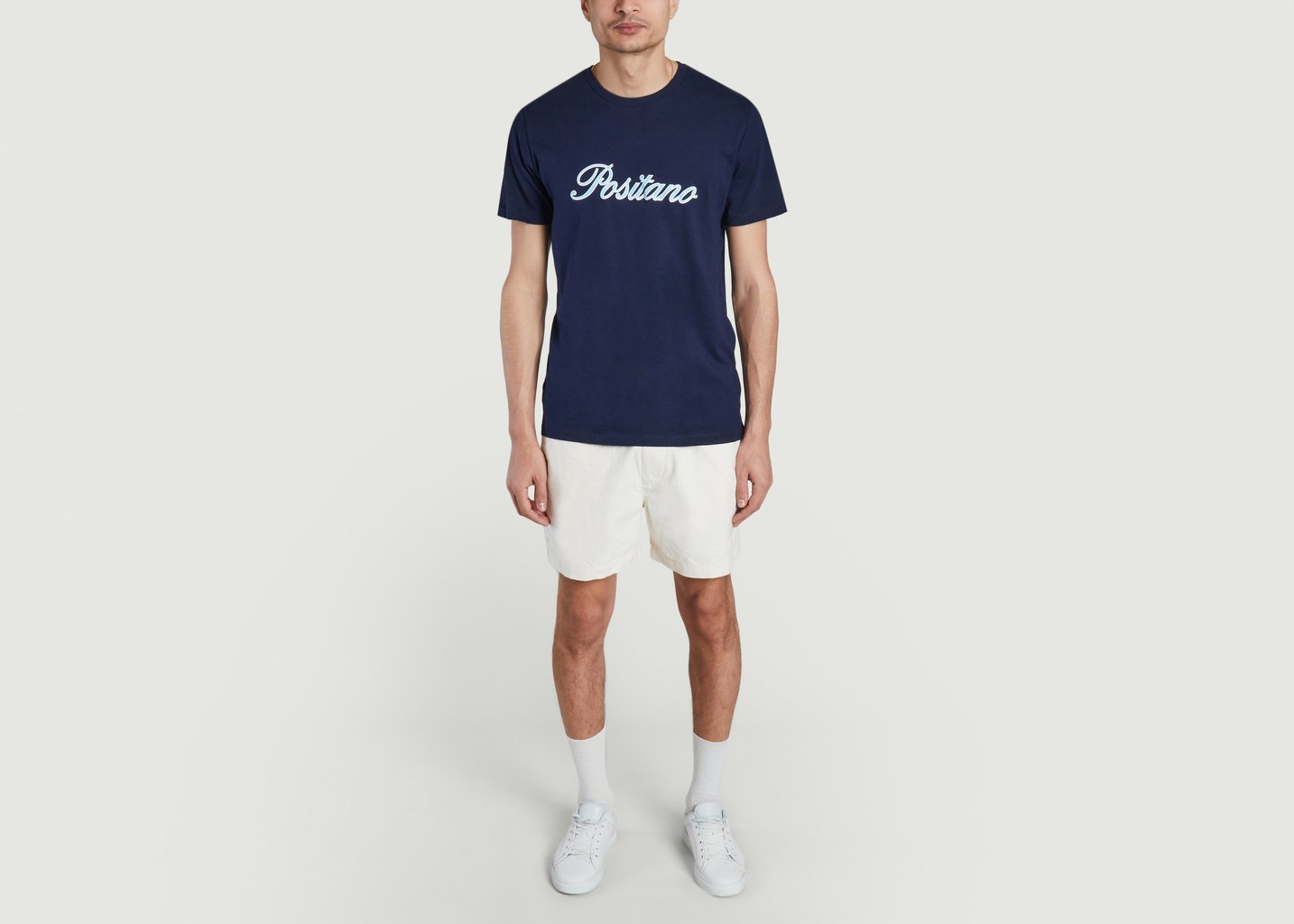 l'exception Tshirt Positano Italic Bleu Marine Harmony