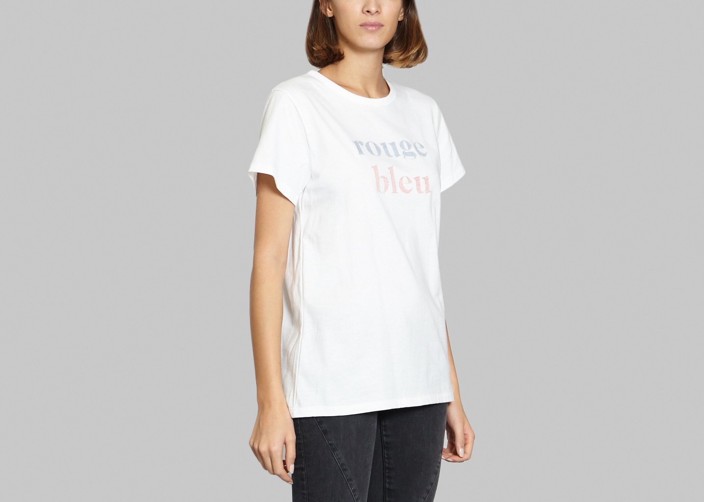 L'exception Tshirt Rouge Et Bleu Blanc Ville Lumière