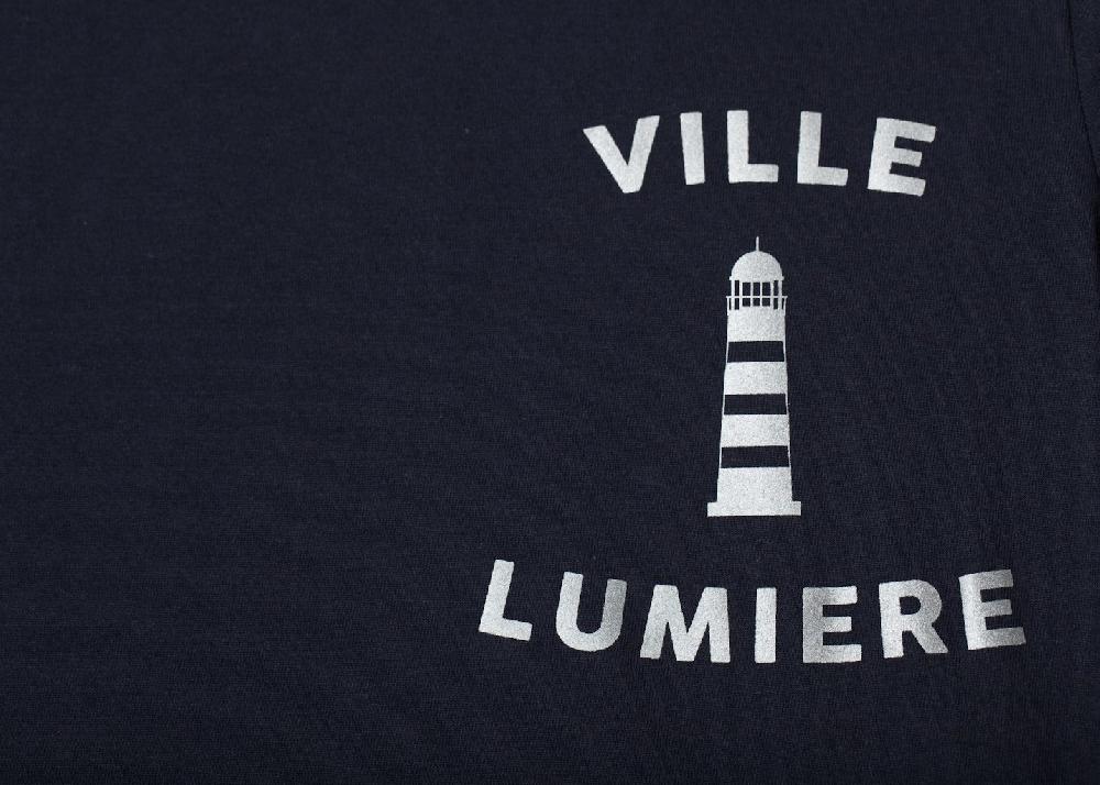 L'exception Tshirt Ville Lumière Bleu Marine Ville Lumière