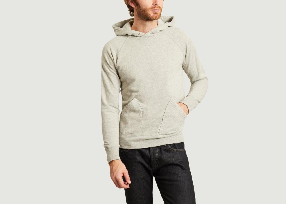 l'exception Velva Sheen hoodie gris raglan Gris Velva Sheen