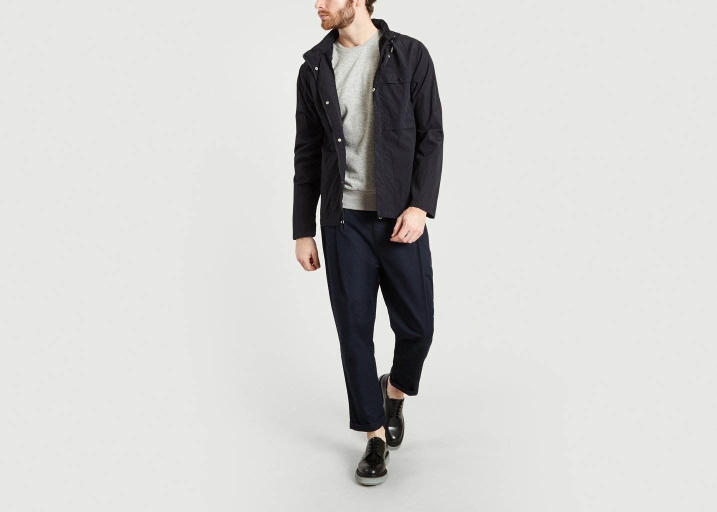 L'exception Veste A Capuche En Nylon Encre La Panoplie
