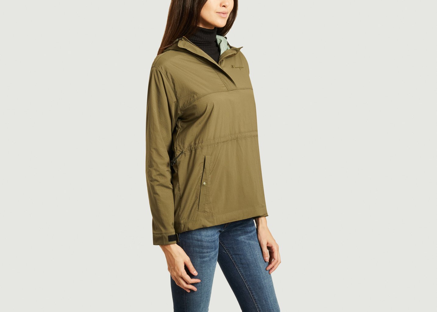 L'exception Veste à Capuche Semi Zippée Légère Noir Champion
