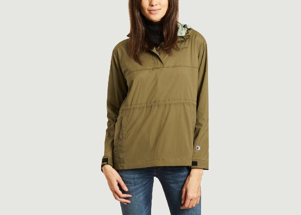 l'exception Veste à capuche semi zippée légère Noir Champion
