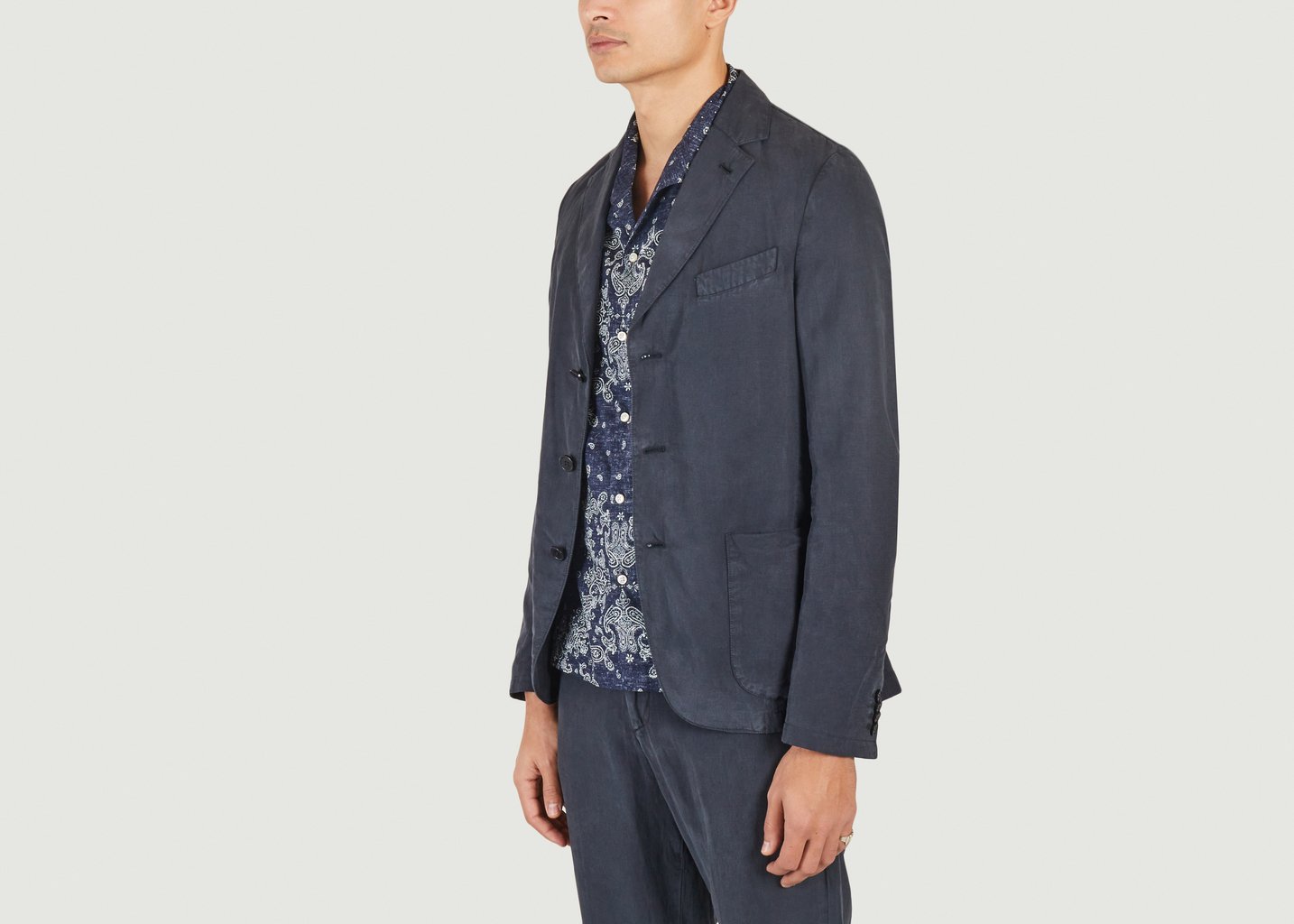 L'exception Veste Armie Bleu Marine Officine Générale