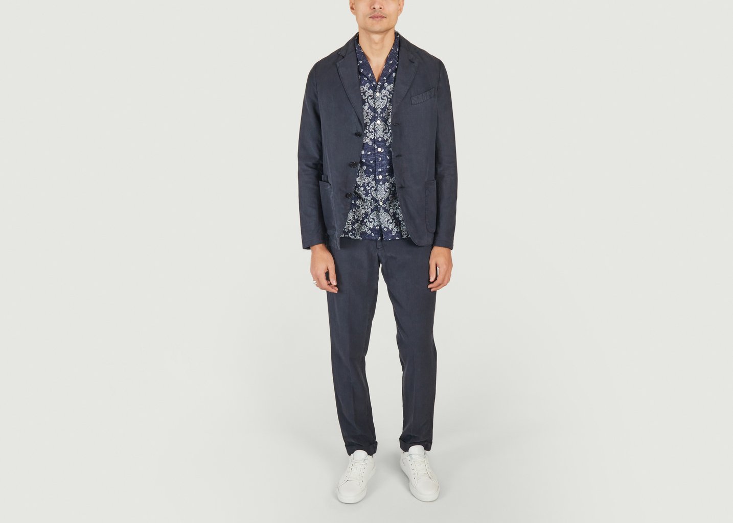 L'exception Veste Armie Bleu Marine Officine Générale