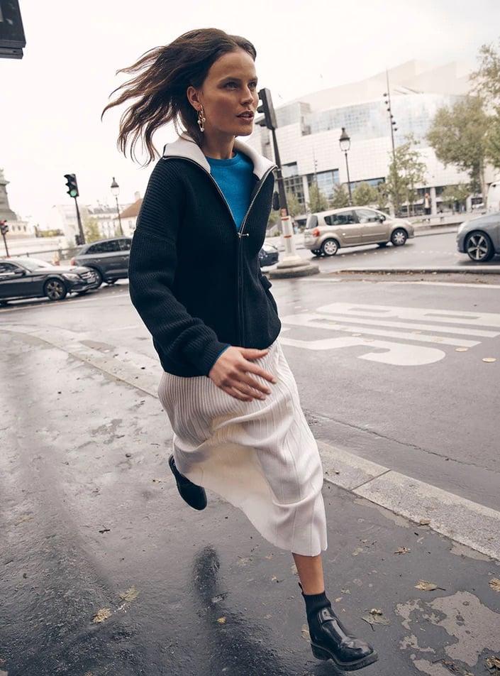 L'exception Veste Aurore Noir Lafrançaise Mailles In France