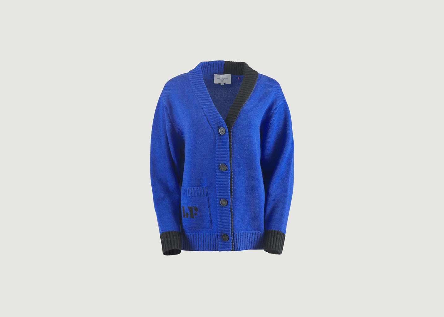 l'exception Veste Bernadette Bleu Lafrançaise Mailles in France