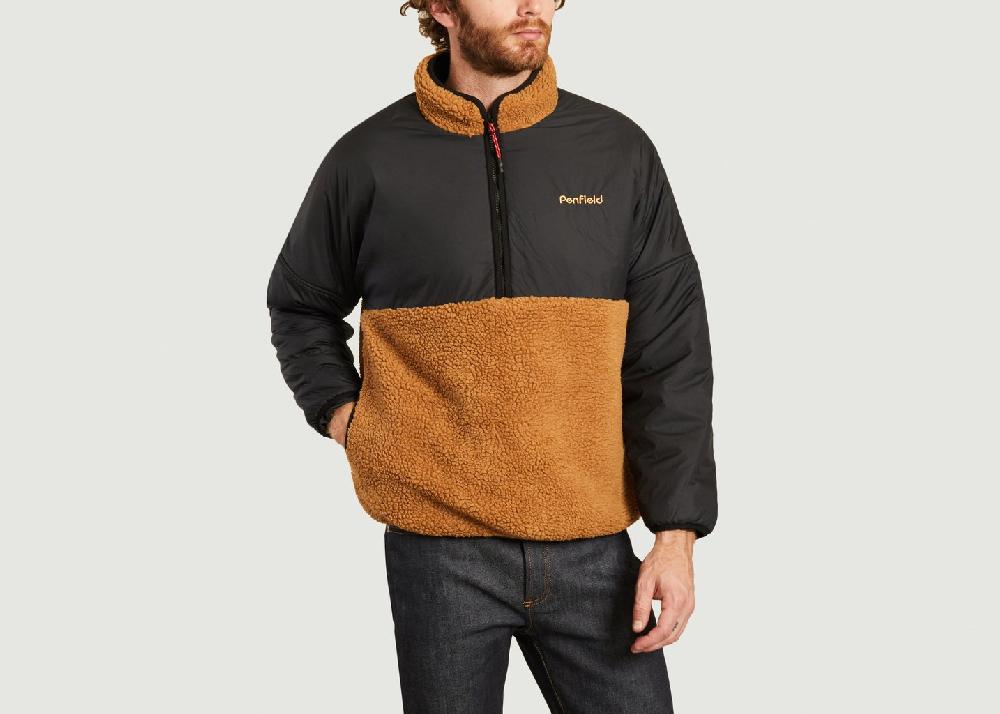 l'exception Veste bi matière Therma Marron Penfield
