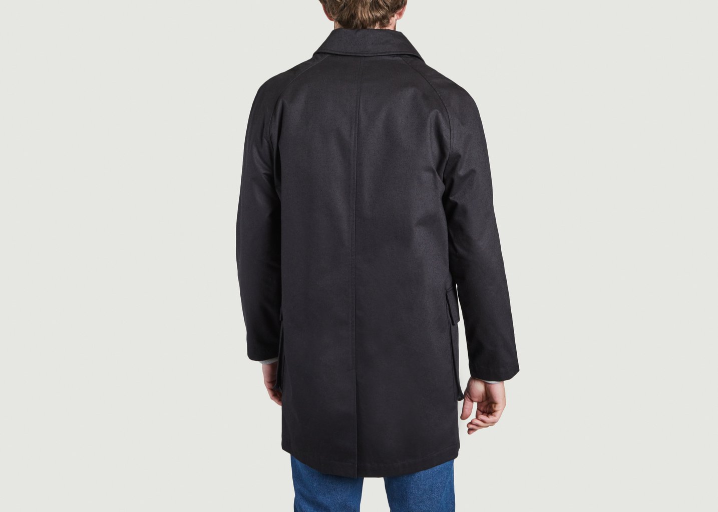 L'exception Veste Brae Mac En Coton Biologique Noir KESTIN