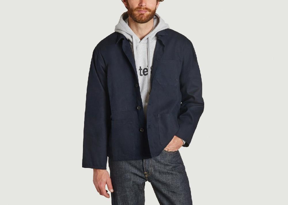 l'exception Veste Buddy Classic Chore Bleu Marine Nudie Jeans