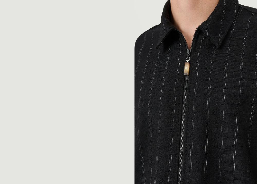 L'exception Veste Chemise Derry Zippée Noir Soulland