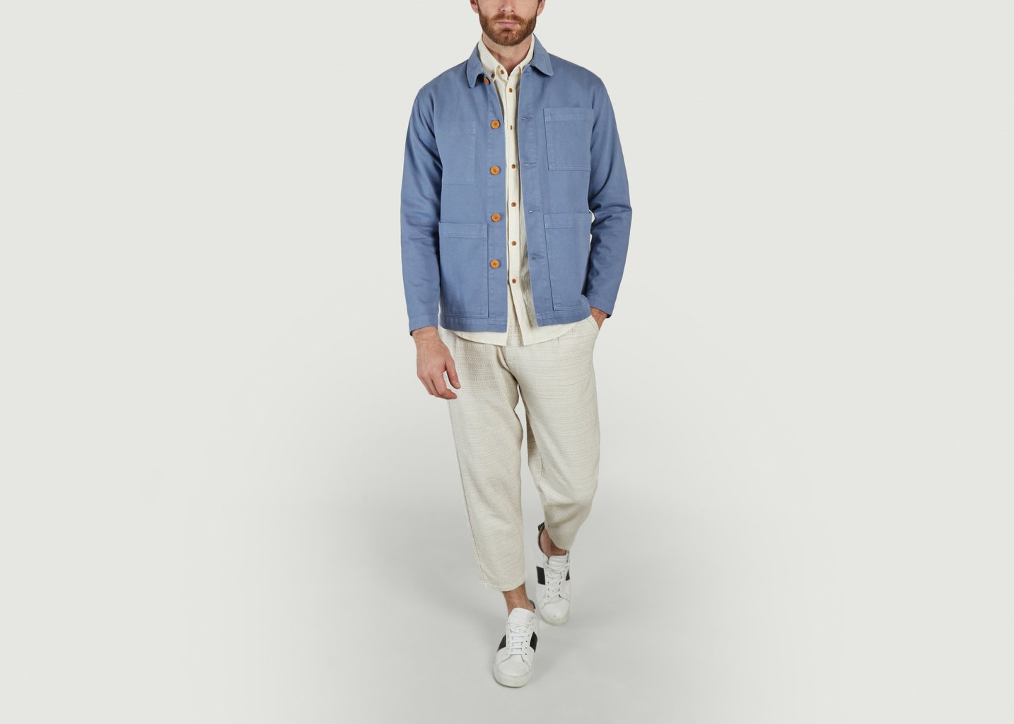 L'exception Veste Chucalescu Bleu Pétrole Olow Paris