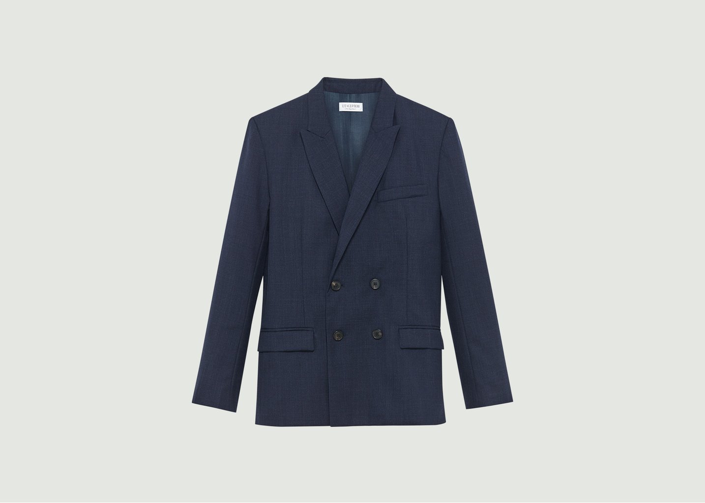 l'exception Veste de Costume Croisée Vitale Barberis Bleu Marine L'Exception Paris
