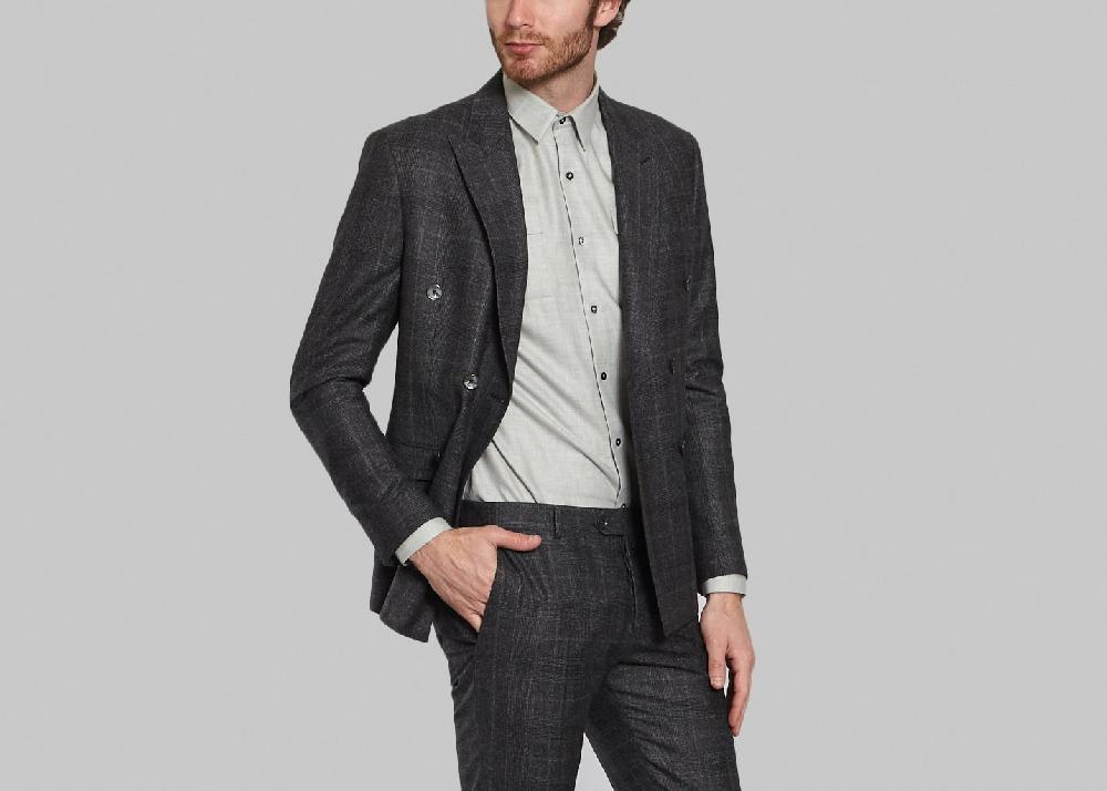 L'exception Veste De Costume Mika Anthracite Ly Adams