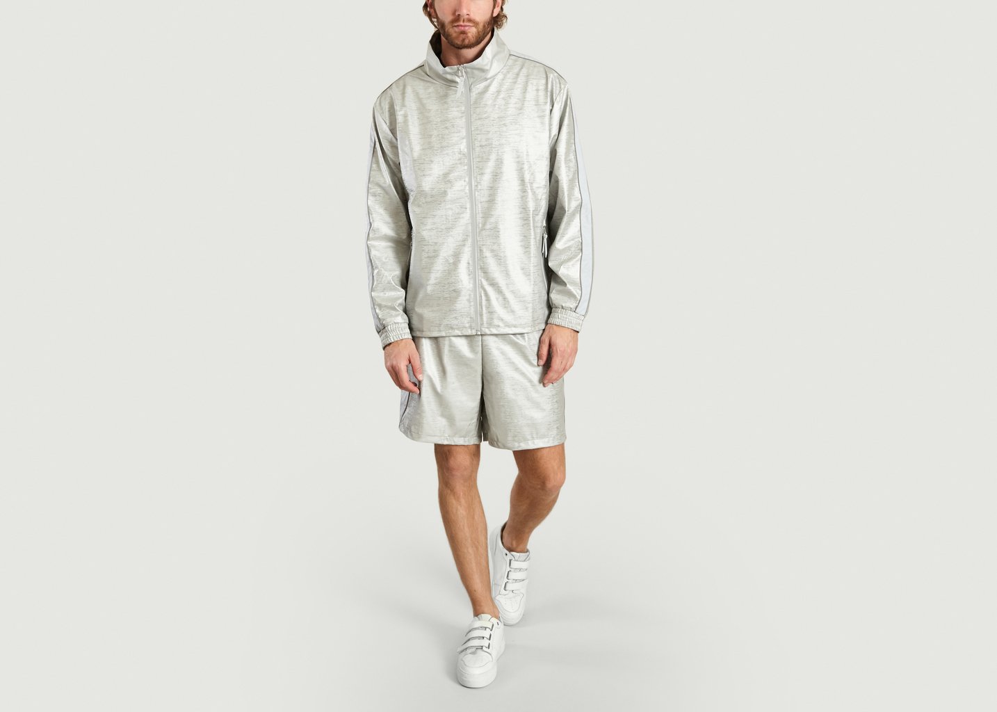 L'exception Veste De Sport En Tissu Réfléchissant Track Argent Rains