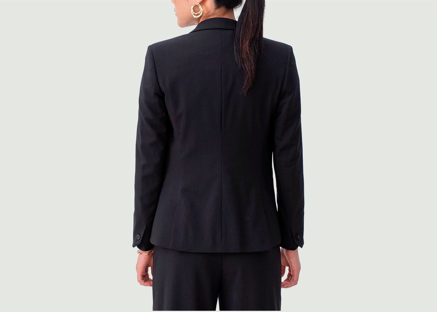 L'exception Veste De Tailleur Coupe Cintrée Paris Noir 17H10
