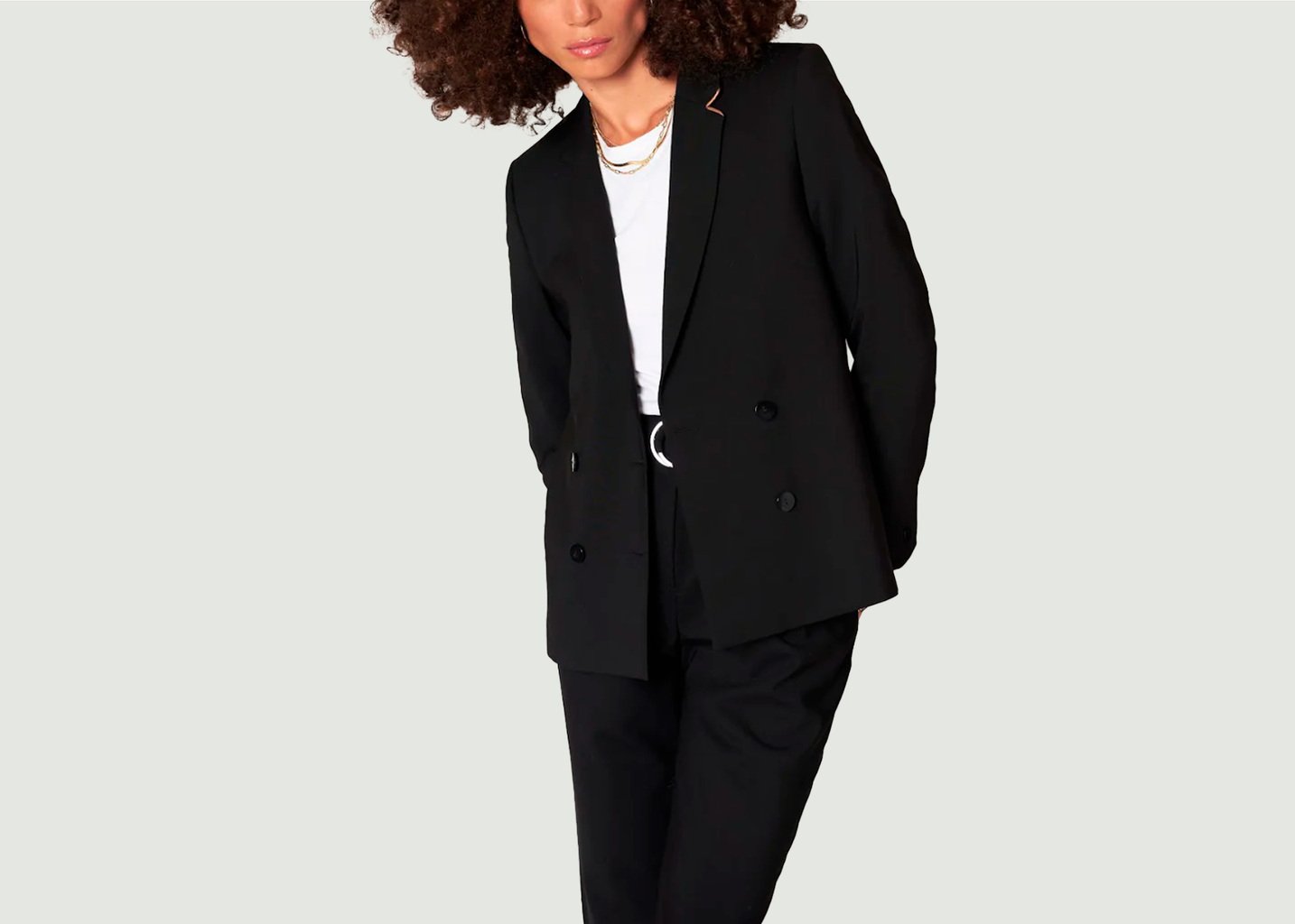 L'exception Veste De Tailleur Coupe Droite Boston Noir 17H10