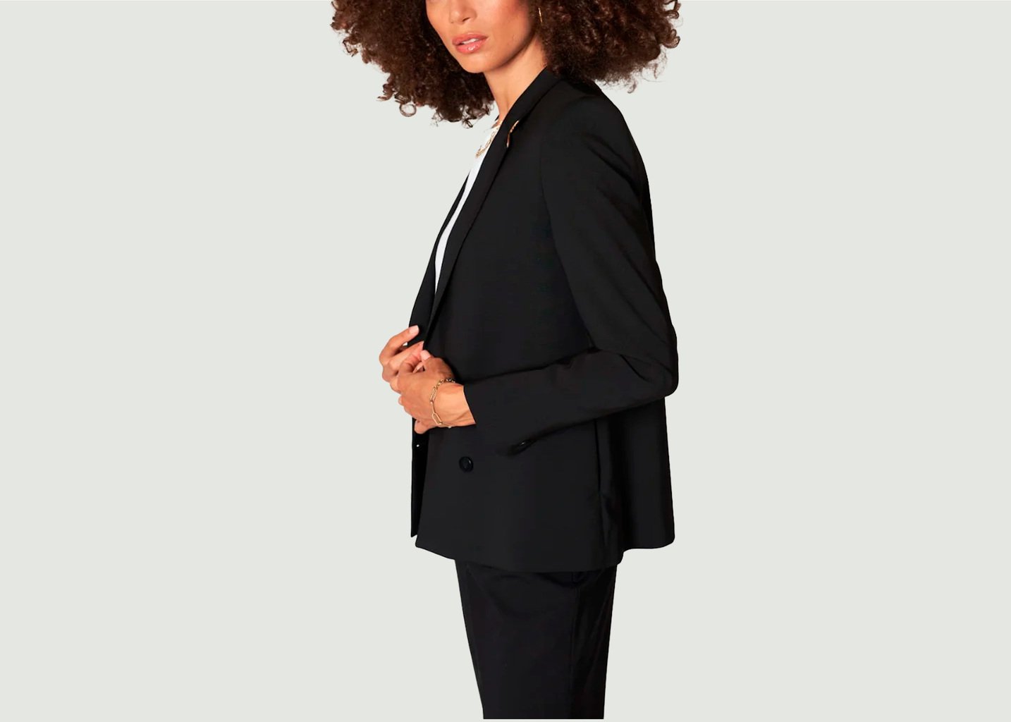 L'exception Veste De Tailleur Coupe Droite Boston Noir 17H10