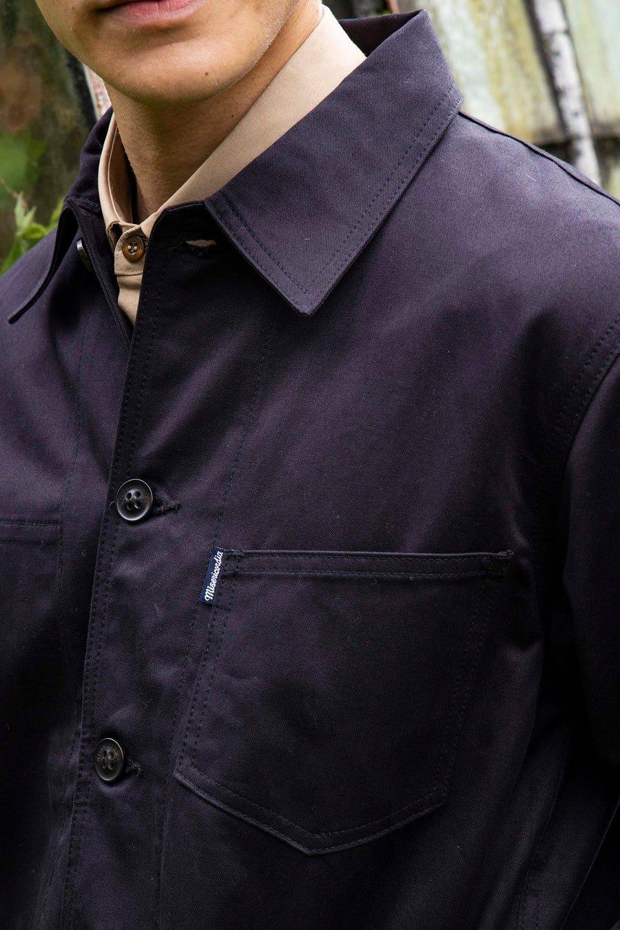 L'exception Veste De Travail Boutonnée Noir Misericordia